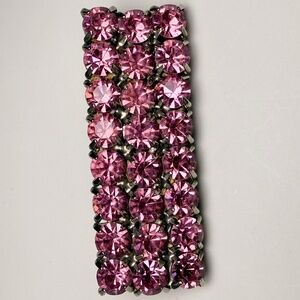 Vintage Czech Pink Brooch